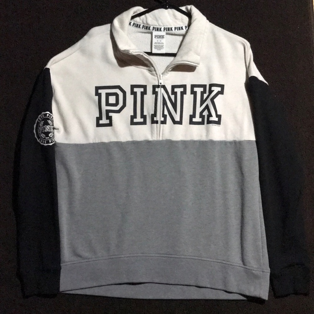 PINK Half-Zip Sweater